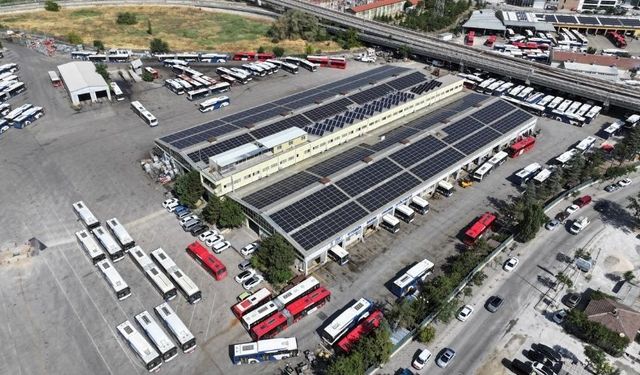 EGO’dan Macunköy Otobüs Bakım Atölyeleri’ne ‘Güneş Enerjisi Santrali’