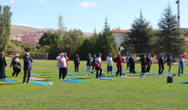 Elmadağ’da Açık Hava Egzersizlerine Yoğun İlgi