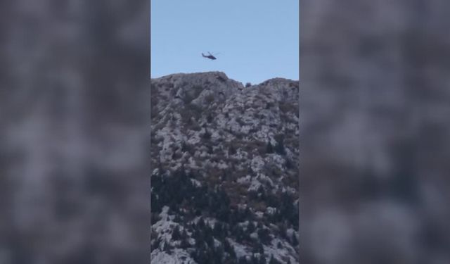 Antalya’da Kaybolan 2 Jeoloji Mühendisi Helikopterle Kurtarıldı