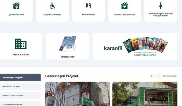 Çankaya Belediyesi Web Sitesi Yenilendi