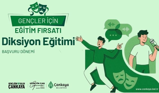 Çankaya Gençlik Merkezi’nde Ücretsiz Diksiyon Eğitimi Fırsatı