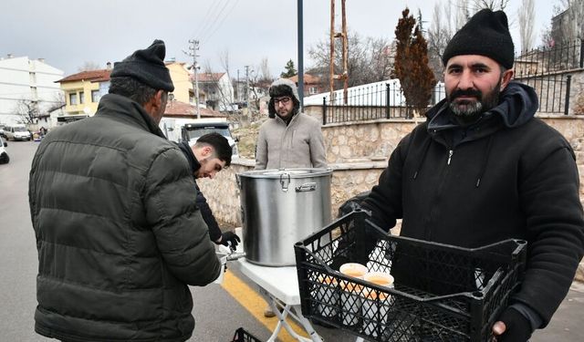 Haymana'da Pazar Esnafına Sıcak Çorba İkramı