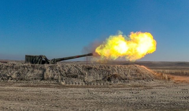 Polatlı 57’nci Topçu Tugay Komutanlığı’nda Ağır Silah Tatbikatı