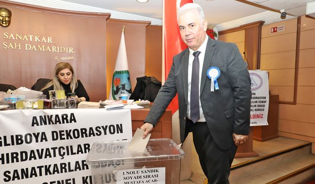 Ankara Hırdavatçılar Odası’nda Seçim Heyecanı, Mehmet Bilgiç Yeniden Başkan