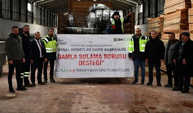 Kalecik’te Üreticilere Yüzde 50 Hibeli Damla Sulama Borusu Dağıtıldı