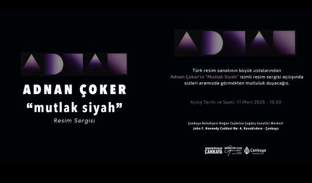 Adnan Çoker’in 'Mutlak Siyah' Sergisi Sanatseverlerle Buluşuyor