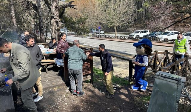 Kızılcahamam Soğuksu Milli Parkı'nda Bayramlaşma Mesaisi