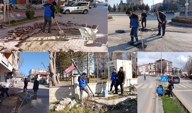 Kahramankazan Belediyesi İlçenin Çehresini Yenilemek için Sahada