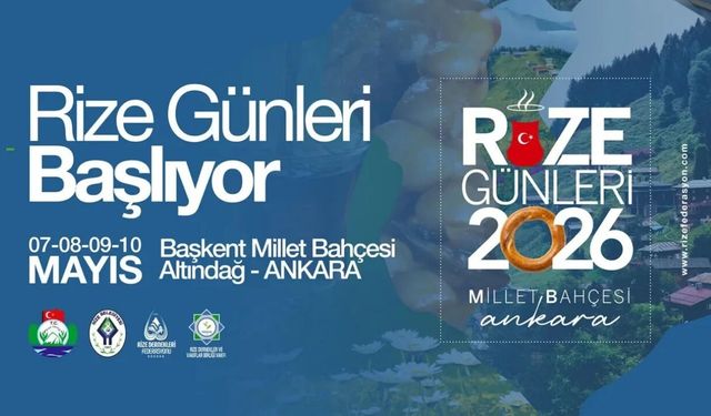 Başkent Millet Bahçesi’nde Rize Günleri Başladı