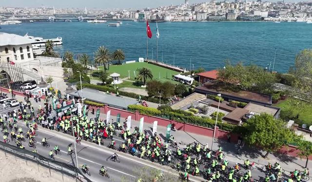 İstanbul’da Sumud Filosuna Destek, Pedallar Özgürlük için Çevrildi