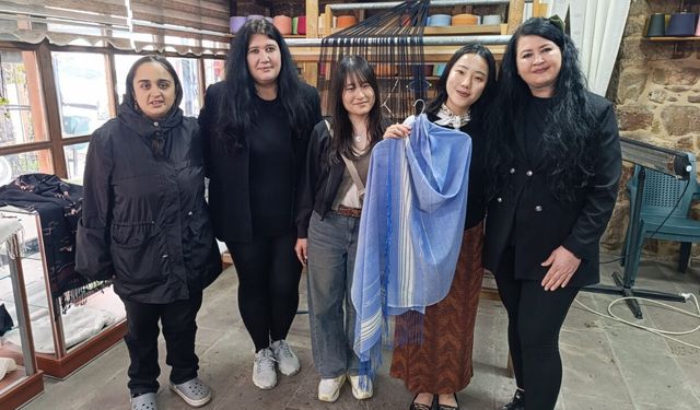 Nallıhan’da İğne Oyası Müzesi Japon Ziyaretçileri Ağırladı