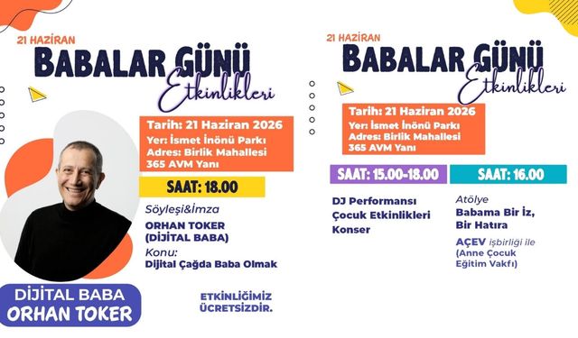 İsmet İnönü Parkı’nda Ücretsiz Babalar Günü Etkinliği
