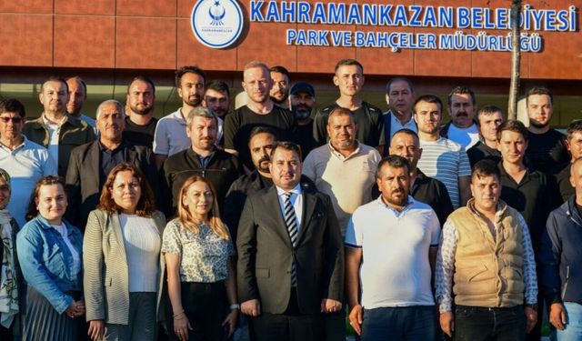 Kahramankazan Belediye Başkanı Çırpanoğlu Park Emekçileriyle Sofrada