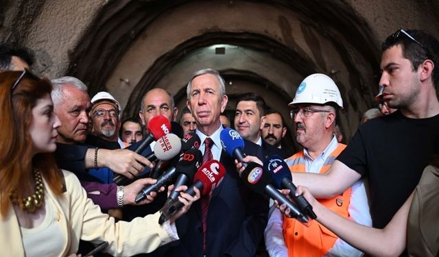 Mansur Yavaş Yapımı Süren Mamak Metrosu'nu Yerinde İnceledi