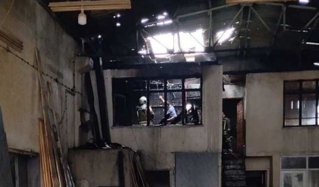 Beypazarı Marangozlar Sanayi Sitesi'nde Yangın Paniği
