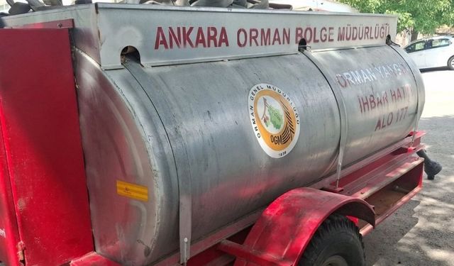 Beypazarı Orman İşletme Müdürlüğünden Yangınlara Karşı Tanker Desteği