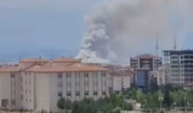 Çubuk'ta Çıkan Arazi Yangınını Mahalle Sakinleri Söndürdü