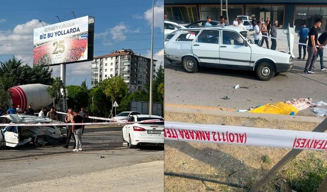 Ankara Hüseyingazi’de İki Otomobil Çarpıştı: 1 Kişi Hayatını Kaybetti