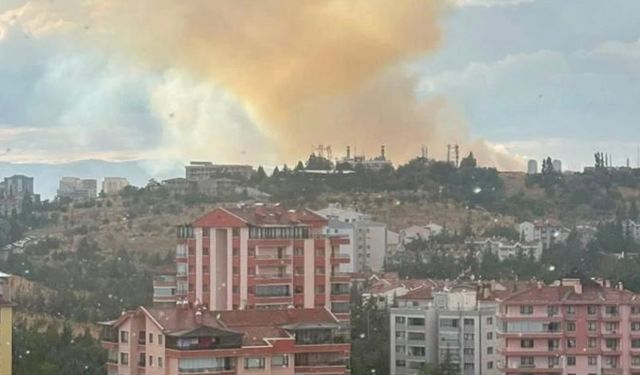 Etimesgut'ta Yer Alan Otluk Bir Alanda Yangın Çıktı
