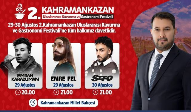 Kahramankazan Kavurma Festivali ile Zafer Bayramı’nı Bir Arada Ağırlayacak