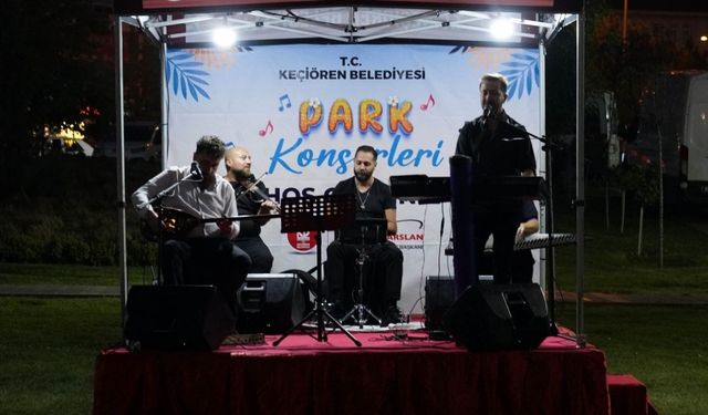 Keçiören Belediyesi Park Konserleriyle Yaz Akşamlarına Renk Katıyor
