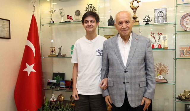 LGS Türkiye Birincisi Levent Kadıoğlu'ndan Fethi Yaşar'a Ziyaret