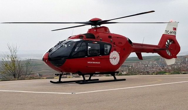 Beypazarı’nda Kalp Krizi Geçiren Kadın Helikopterle Ankara’ya Sevk Edildi