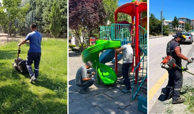 Kahramankazan’da Park ve Yeşil Alanlara Bakım