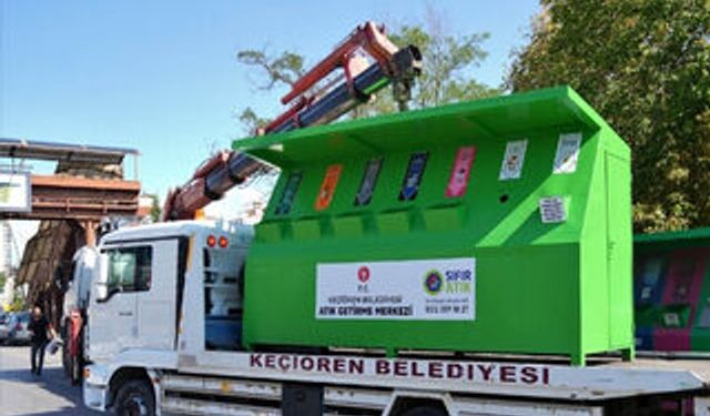 Keçiören’de Geri Dönüşüm Noktaları Yenileniyor