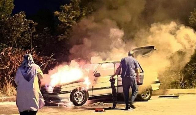 Ankara Pursaklar’da Seyir Halindeki Araç Alevlere Teslim Oldu