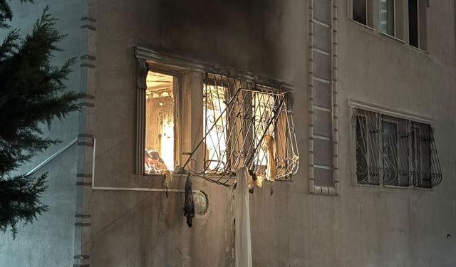 Çankaya'da Bir Dairede Doğal Gaz Patlaması Sonucu Yangın Çıktı