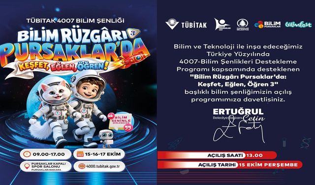 Pursaklar’da Bilim Dolu 3 Gün: TÜBİTAK 4007 Şenliği Başlıyor