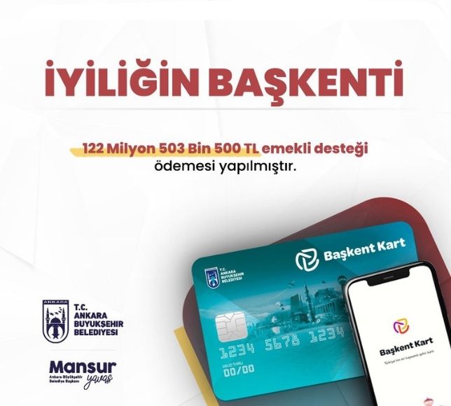 Ankara Büyükşehir Belediyesi'nden Emeklilere 122 Milyon TL Destek