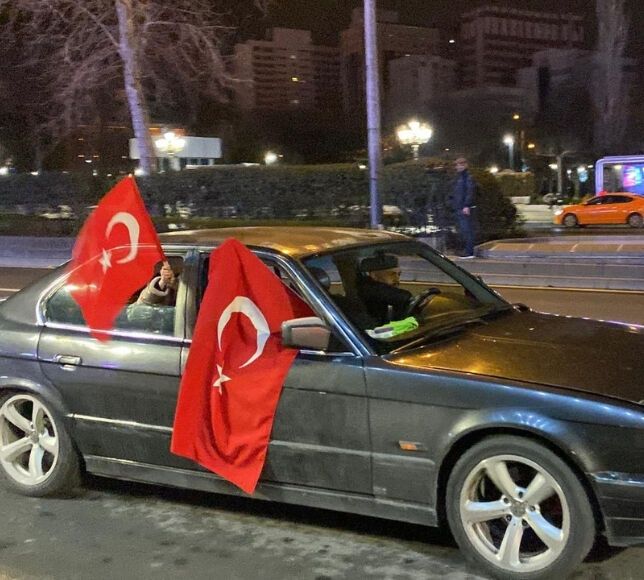 Ankara Kızılay Meydanı’nda Dünya Kupası Coşkusu