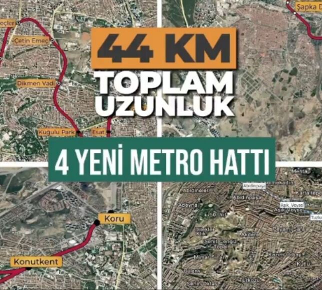 Ankara’da 4 Yeni Metro Hattı için Geri Sayım Başladı