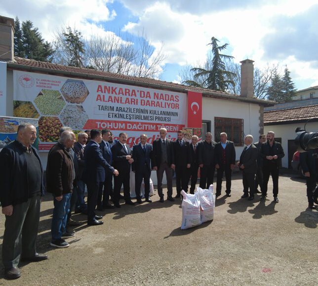 Gölbaşı'nda Nohut Üretimi Artacak, 67 Üreticiye 30 Ton Nohut Dağıtılıyor