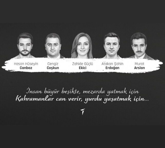 TUSAŞ’tan Şehitler Haftası Kapsamında Anma Mesajı