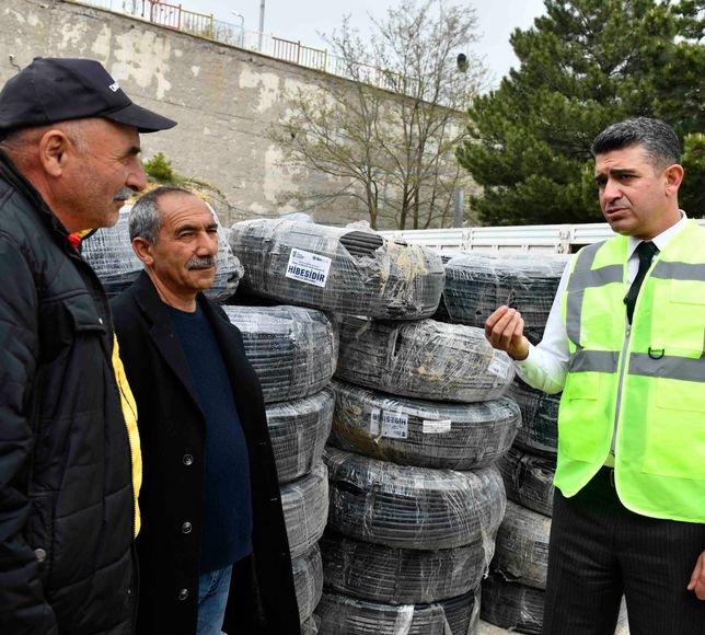 Ankara Büyükşehir’den 500 Çiftçiye Sulama Borusu Desteği