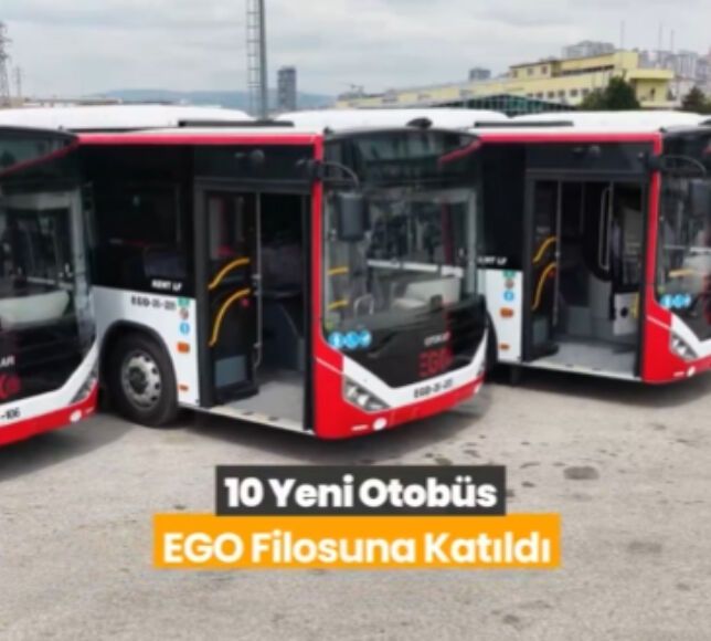 Ankara’da EGO Filosuna 10 Yeni Otobüs Daha Katıldı