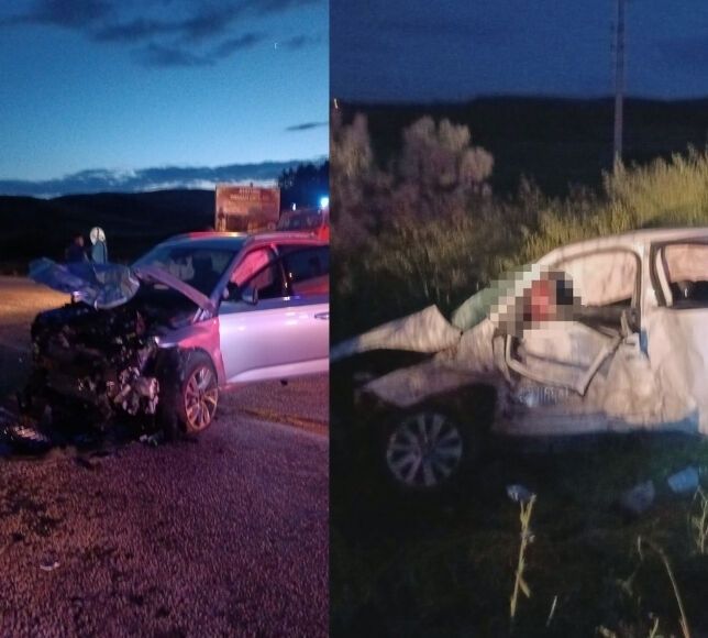 Çorum İskilip'te İki Araç Birbirine Girdi: 1 Ölü, 6 Yaralı