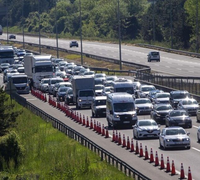 TEM Otoyolu Ankara-İstanbul Yönü Trafiğe Kapatılıyor