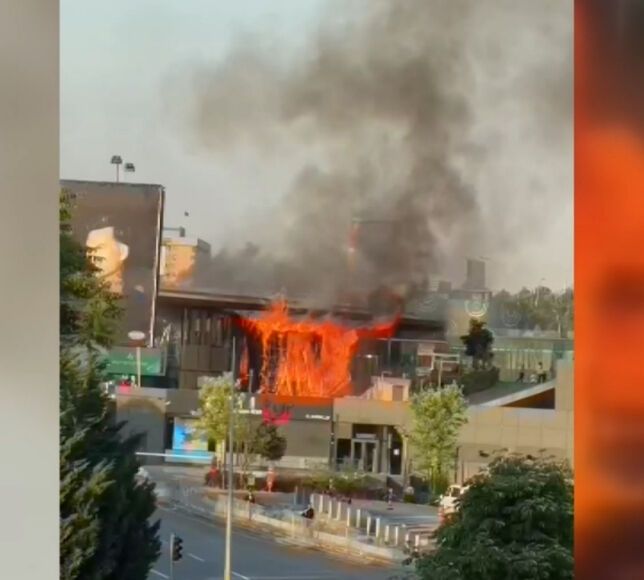 Ankara Çankaya'da Satış Ofisinde Korkutan Yangın