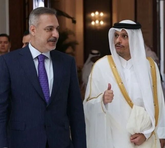 Dışişleri Bakanı Hakan Fidan Katarlı Mevkidaşı Al Sani ile Görüştü