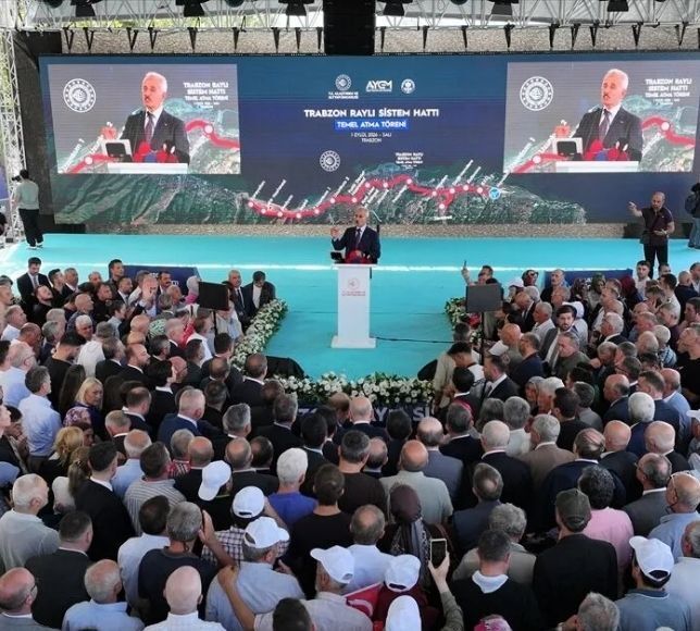 Trabzon Raylı Sistem Projesi için Temel Atıldı
