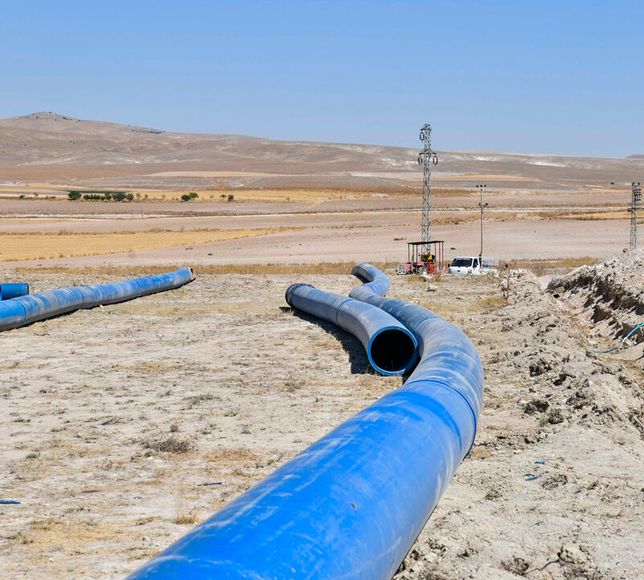 Polatlı’da 20 Bin Dekarlık Tarım Arazisi için 5,8 Kilometrelik Sulama Hattı Yenilendi