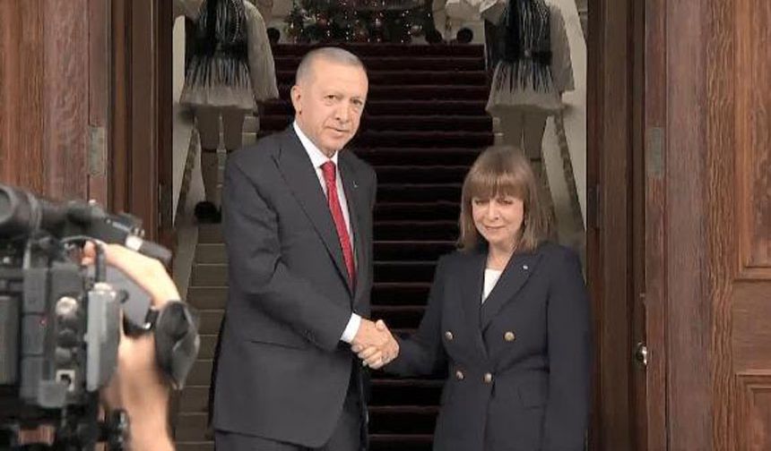 Cumhurbaşkanı Erdoğan Yunan Mevkidaşı ile Görüştü