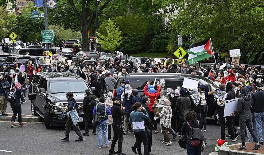ABD'de Filistin Destekçilerinden Beyaz Saray Protestosu