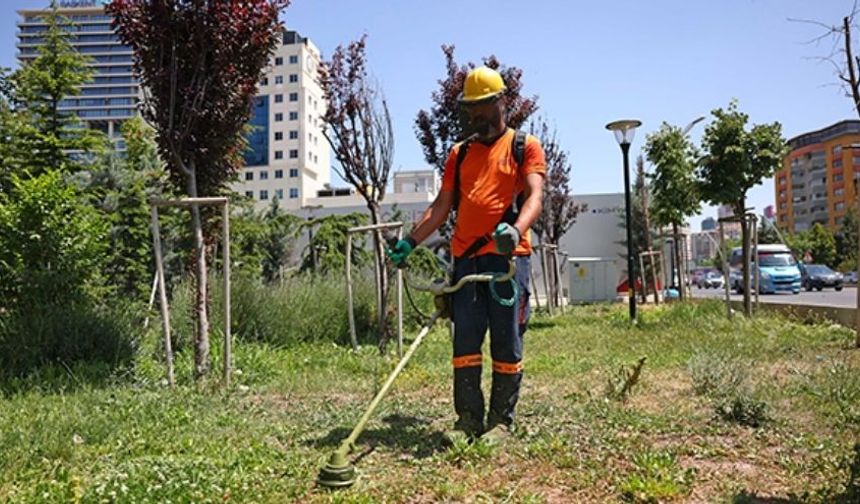 Çankaya’da Parklar Temizleniyor, Çimler Biçiliyor: Ekipler Sahada