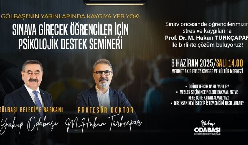 Gölbaşı'nda Gençler için Sınav Öncesi Moral Buluşması