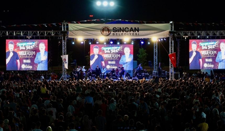 Sincan Park’ta Unutulmaz Konser Gecesi: Binlerce Kişi Coştu